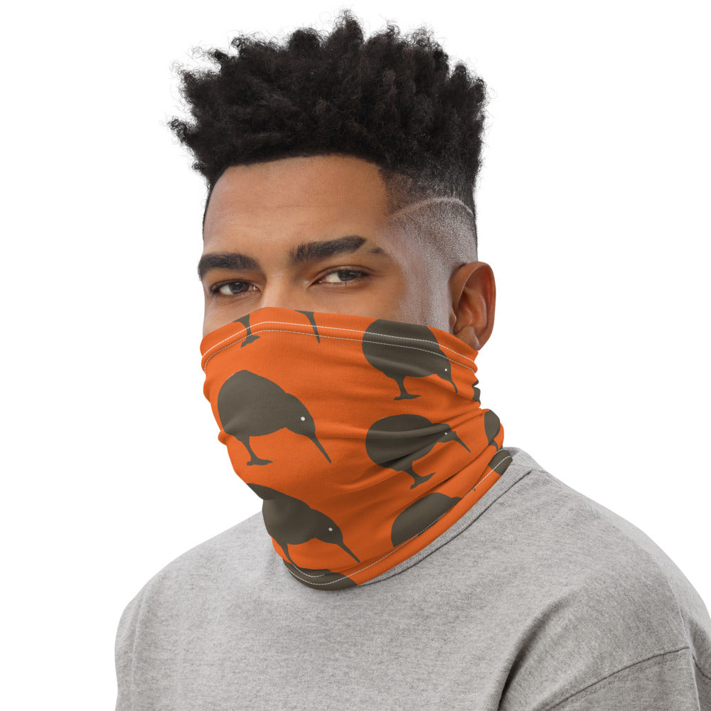 NZ Kiwi brown Orange - Neck Gaiter